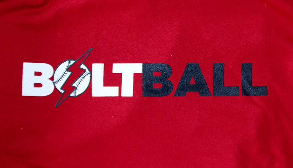 Huskers Lightening Bolt Ball Tee - Red