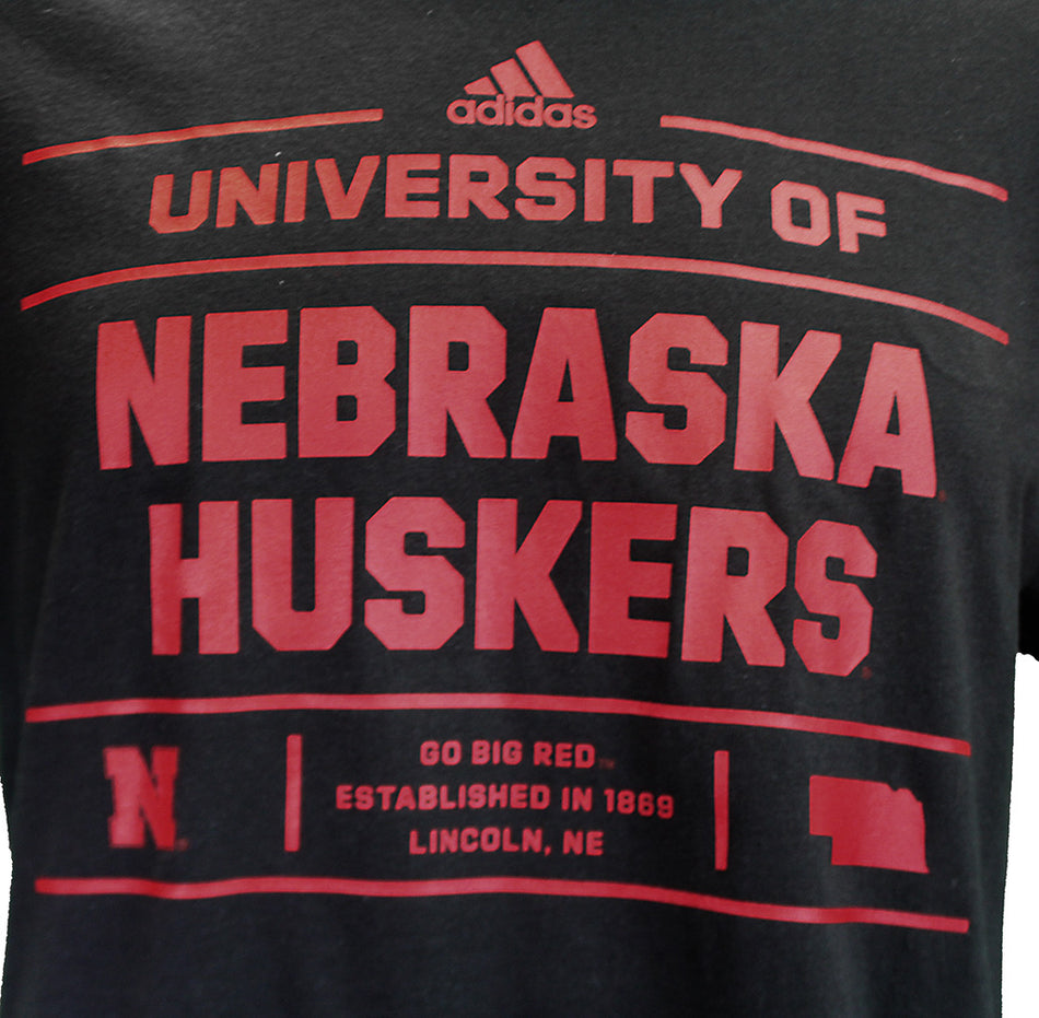 Adidas University of Nebraska Billboard Tee