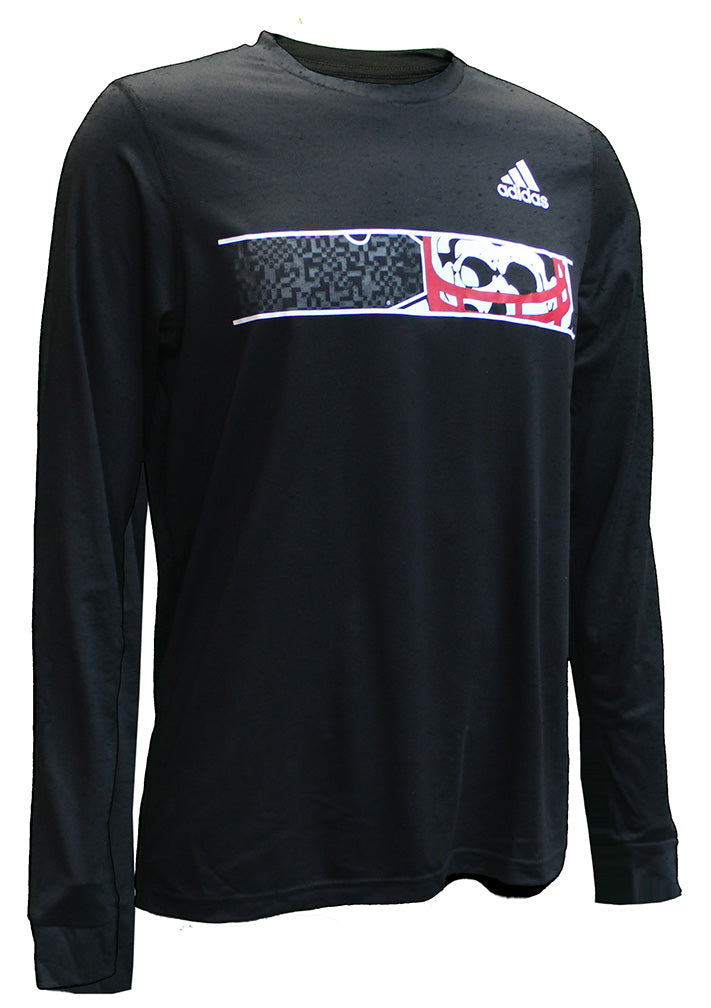 Adidas Mens Black Blackshirts Locker Mascot LS Creator