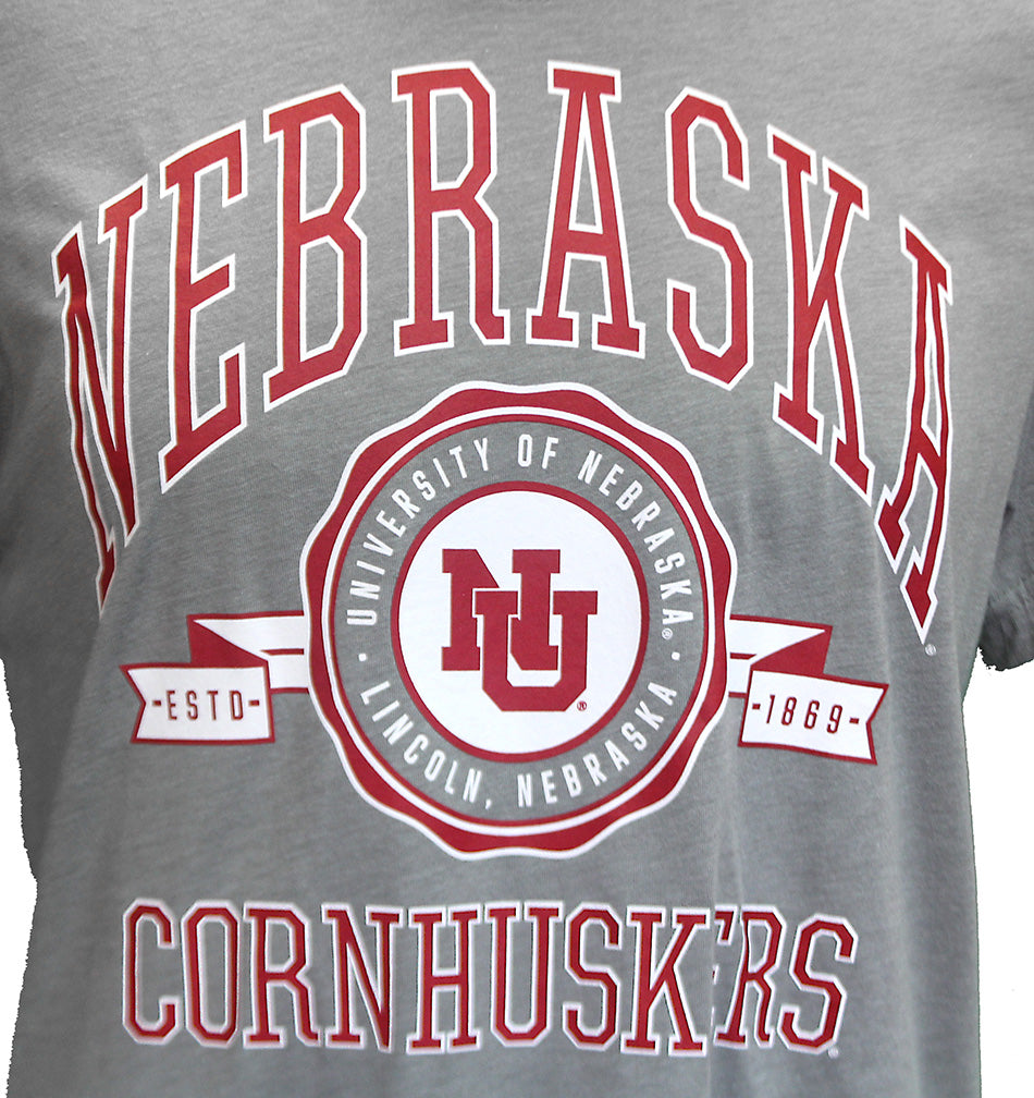 Adidas Nebraska Cornuskers Seal Tee