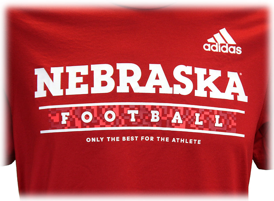 Adidas Nebraska Football Locker Tee 2022 - Red