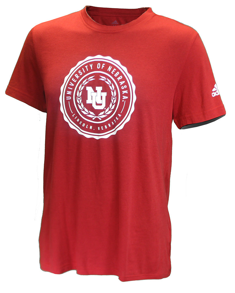 Adidas University of Nebraska Locker Seal Blend Tee