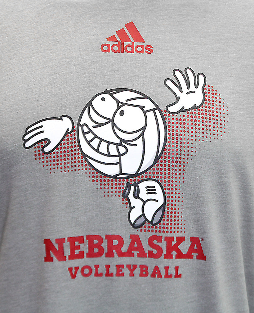 Adidas Cornhuskers Volleyball Kaboom! Blend Tee