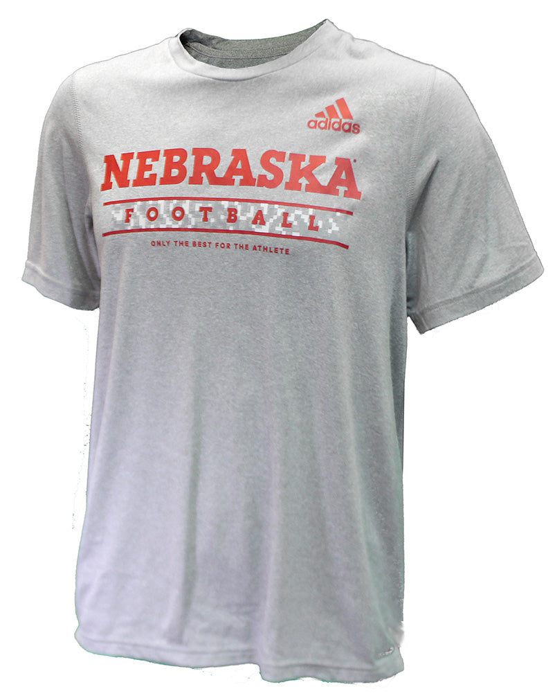 Adidas Nebraska Football Lockeroom Tee 2022 - Grey
