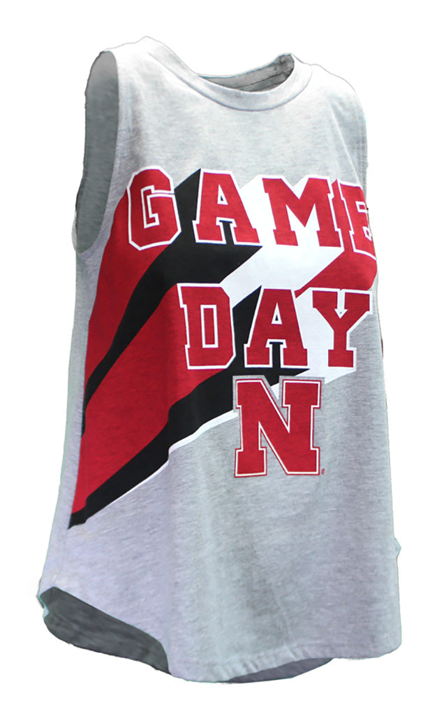 Nebraska Gals Game Day Swing Tank
