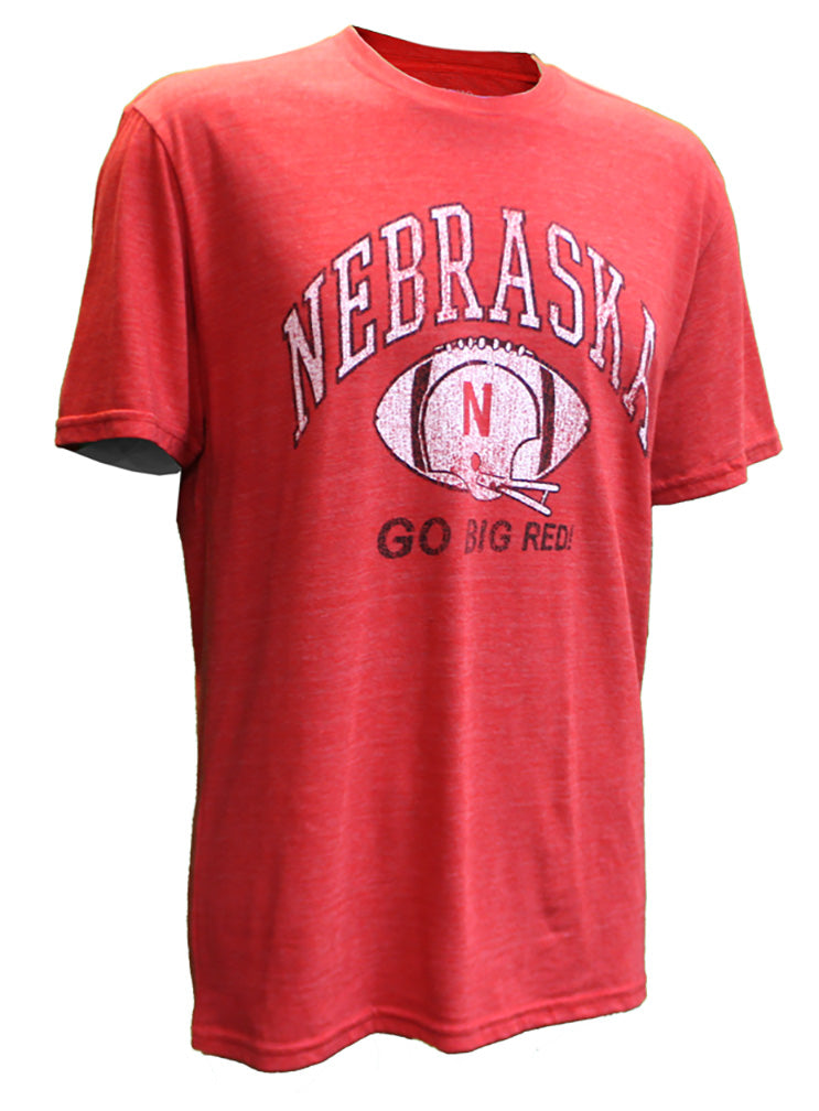 Nebraska Football Go Big Red Tri-Blend Tee