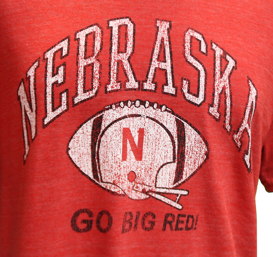 Nebraska Football Go Big Red Tri-Blend Tee
