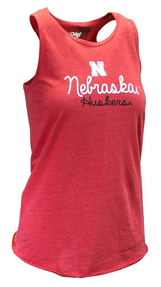Nebraska Womens Aria Racer Back Tank