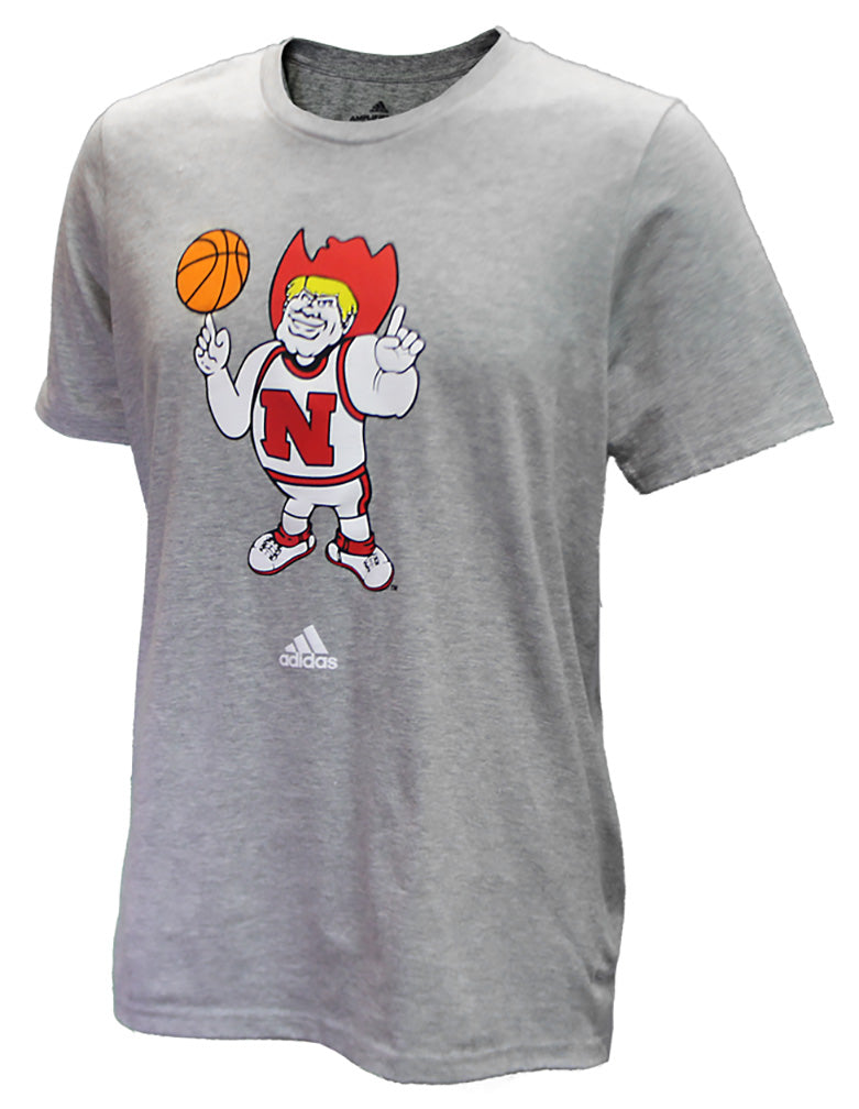 Adidas Herbie Husker Nebrasketball Tee - Heather
