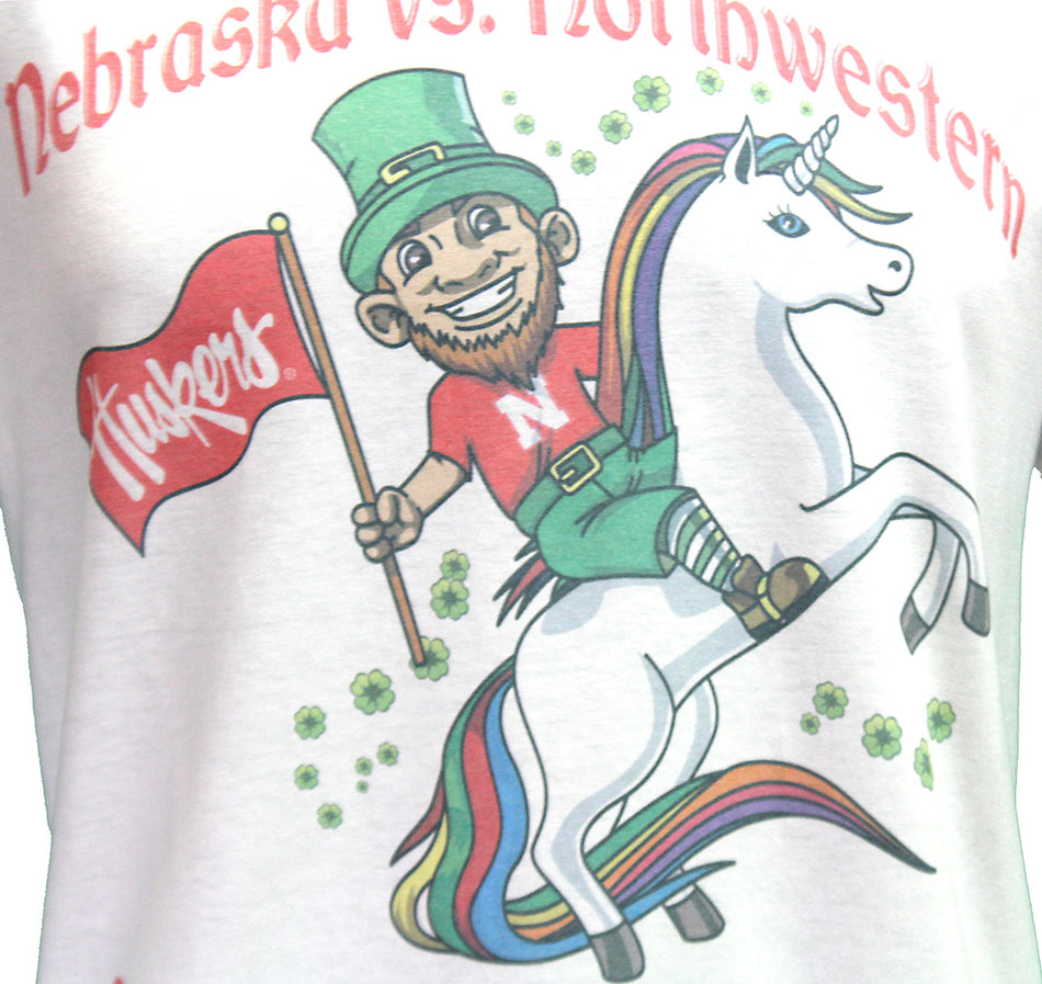 Husker Leprechaun N Unicorn Game Day Shirt - Ireland 2022!