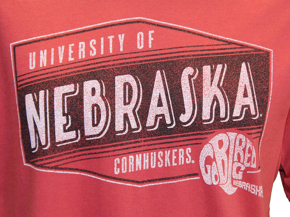 University Of Nebraska Cornhuskers Vintage Wash Jersey Tee