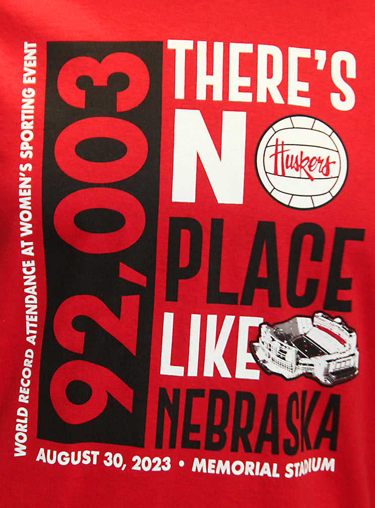 No Place Like Nebraska Volleyball 92003 Tee