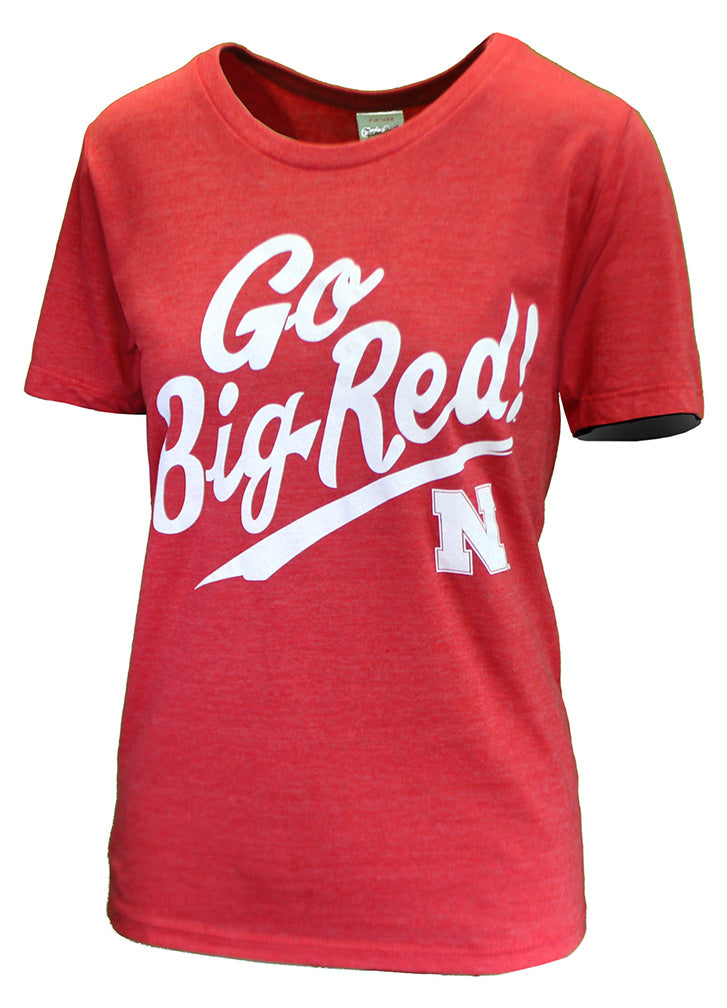 Womens Go Big Red Hustle Tee