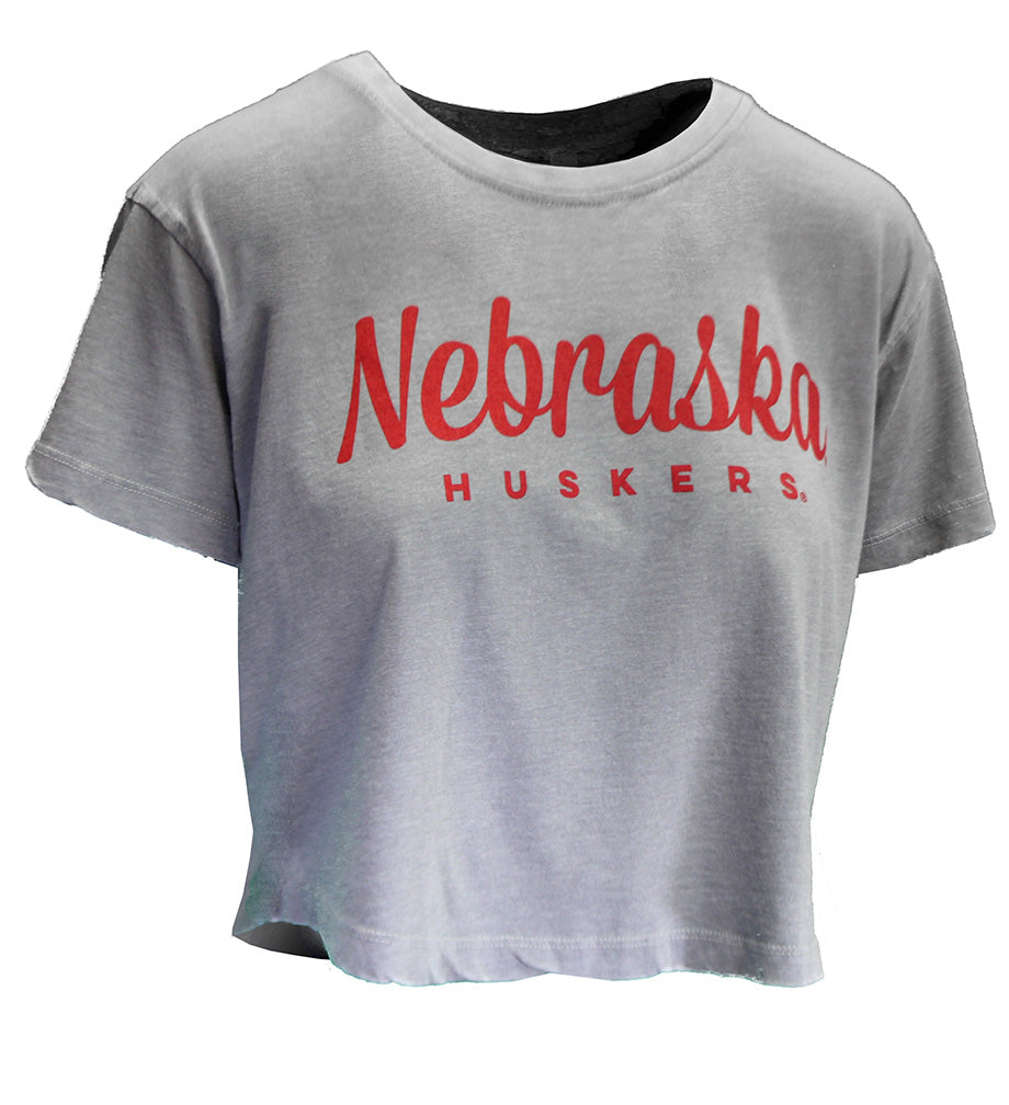 Womens Nebraska Huskers Vintage Waist Top