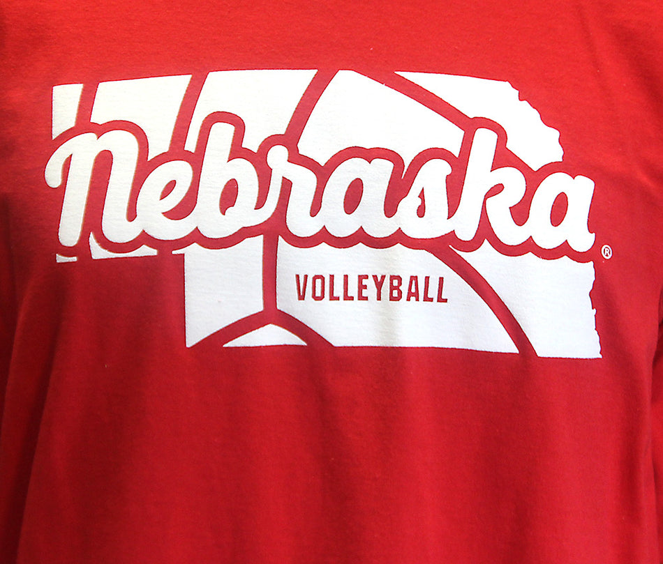 Nebraska Volleyball State LS Tee