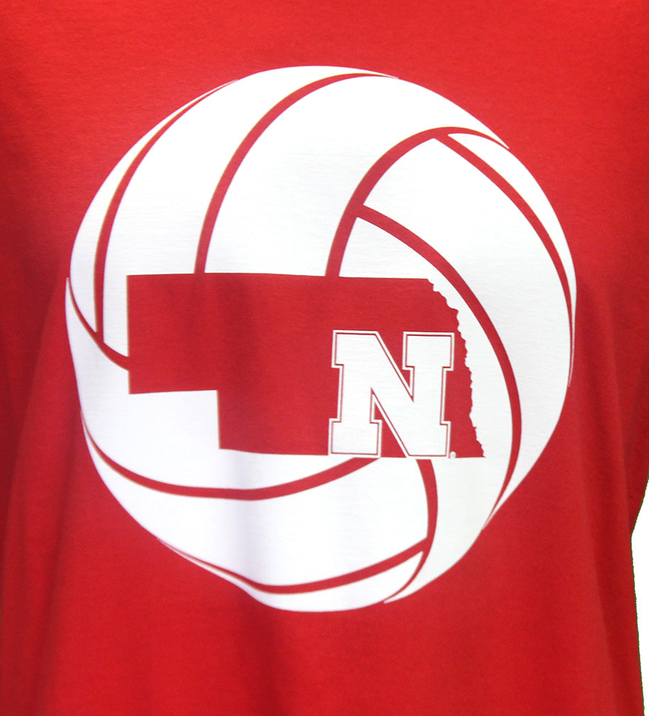 Husker Volleyball Nebraska State Tee