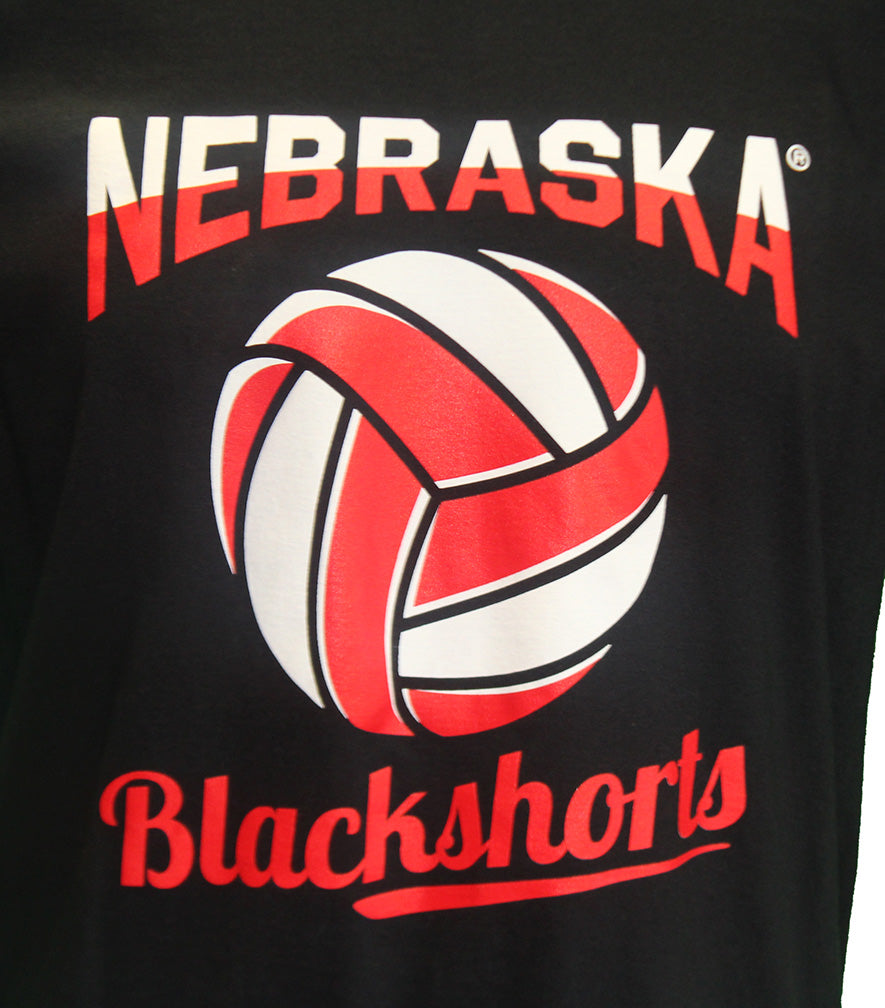 Nebraska Volleyball BLACKSHORTS Tee