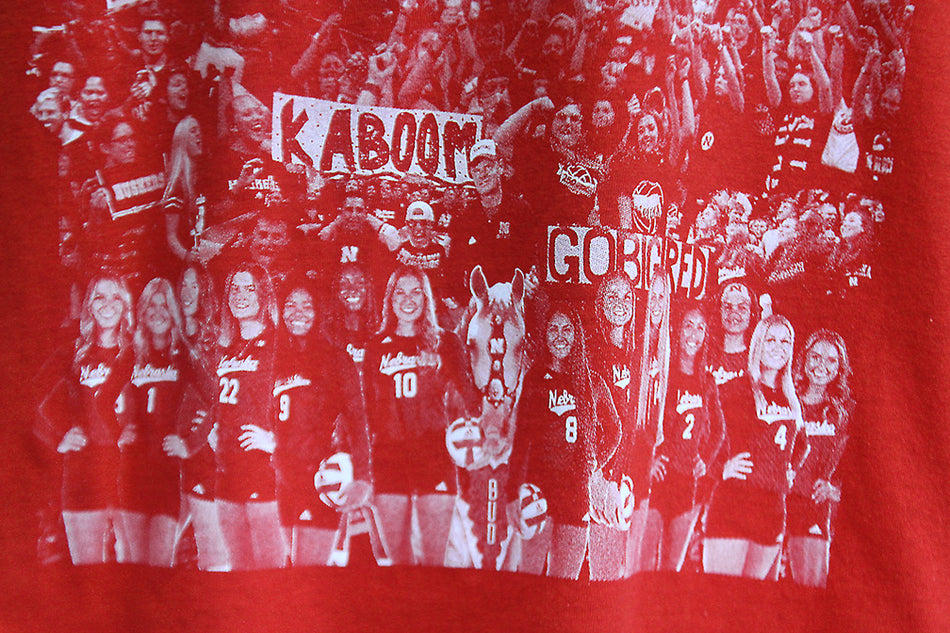 Huskers Red Kingdom NIL Volleyball Team Tee
