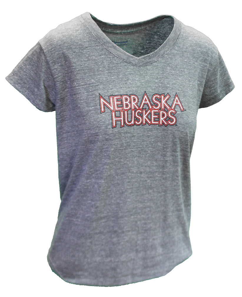 Womens Gunsmoke Nebraska Huskers Rocker Tri Blend