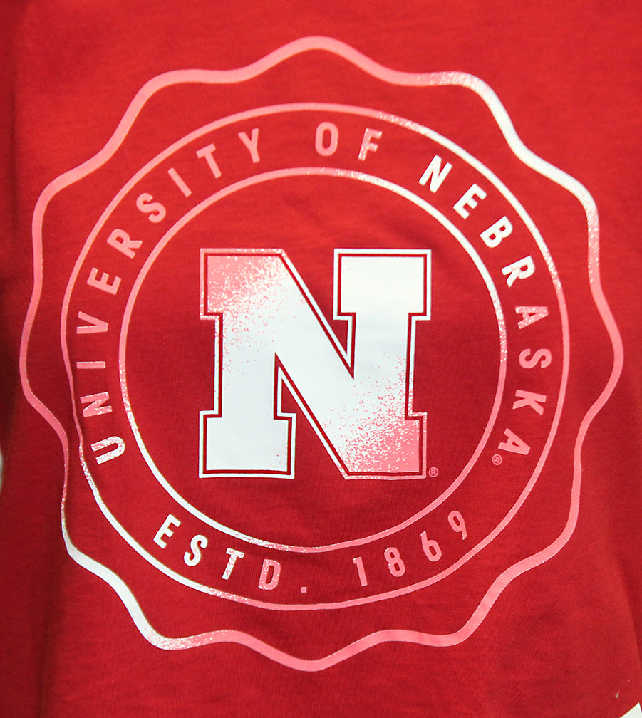 Adidas Womens Nebraska Seal Fashion Crop Tank