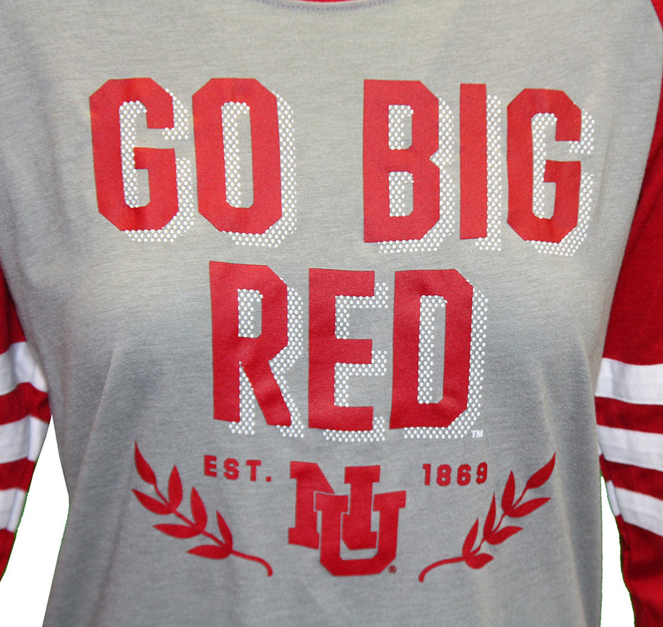 Adidas Womens Go Big Red Campus Icon Raglan