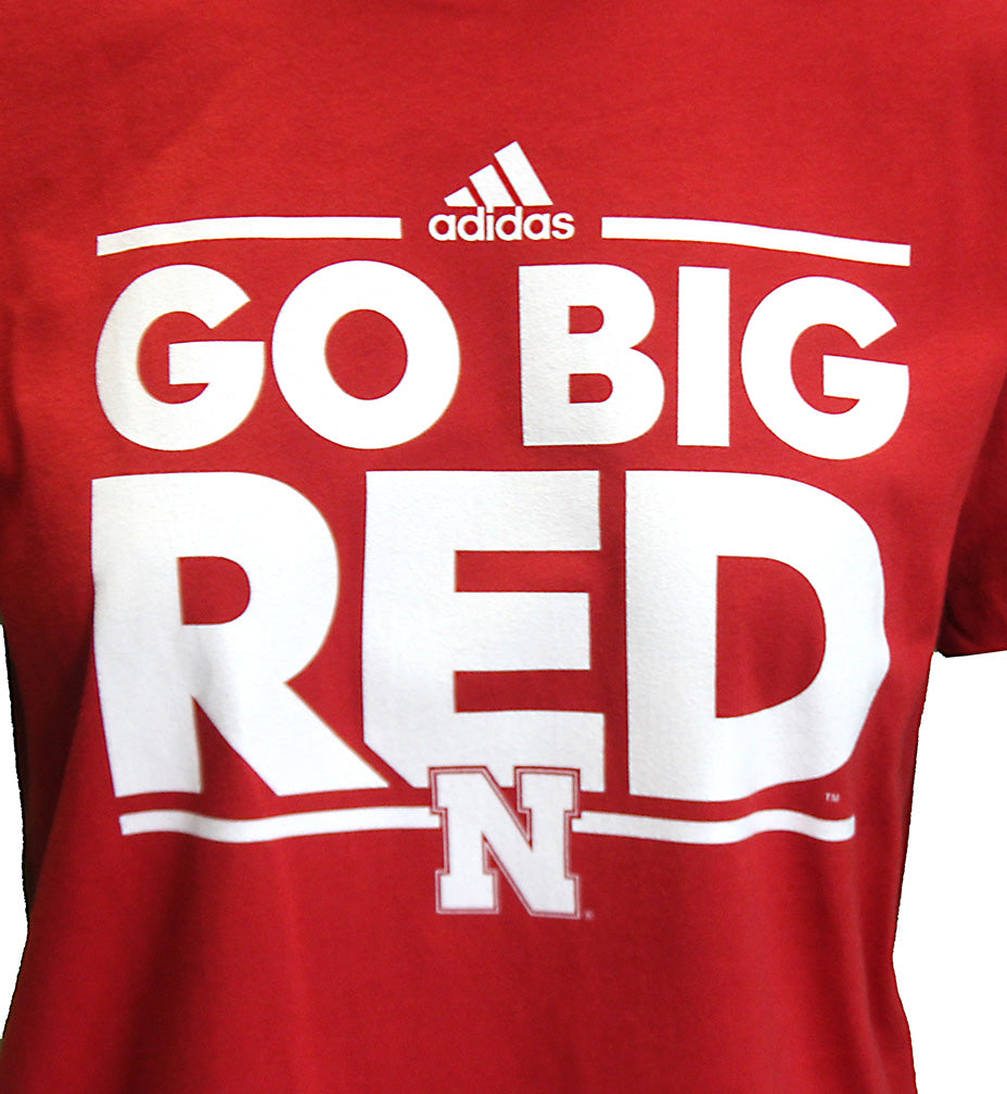 Adidas Womens Red Go Big Red Fresh Tee