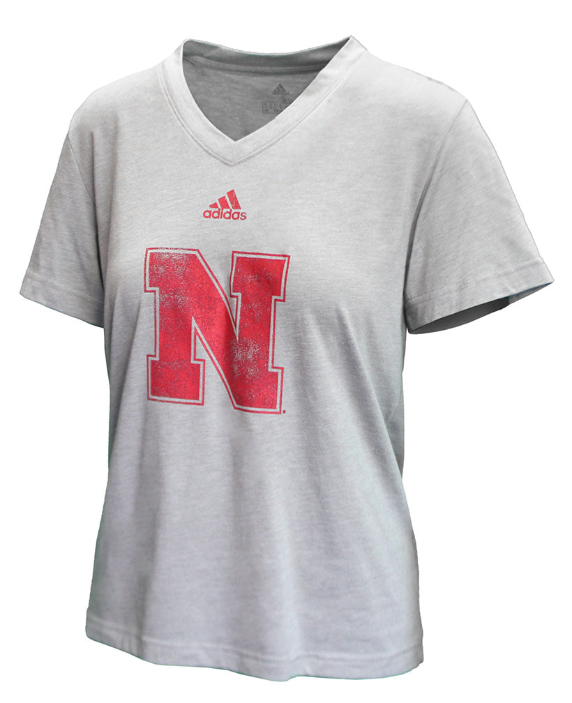 Adidas Womens Nebraska N Blend Tee