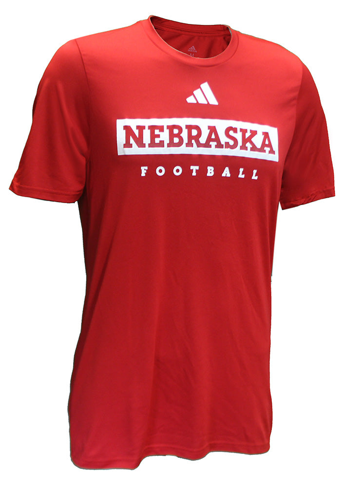 Adidas Nebraska Football Locker Pregame Tee