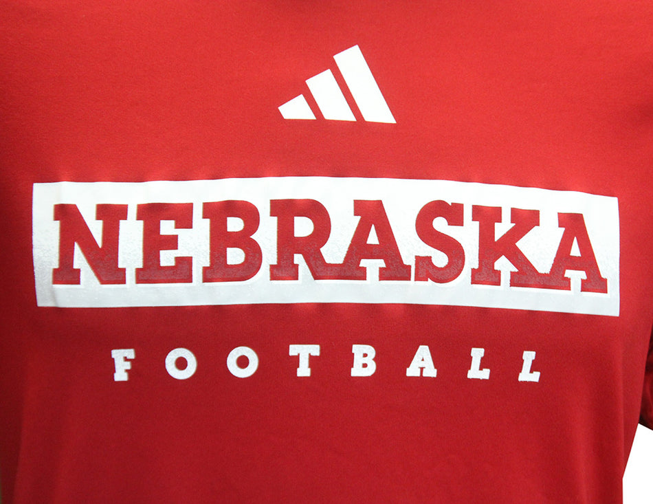 Adidas Nebraska Football Locker Pregame Tee
