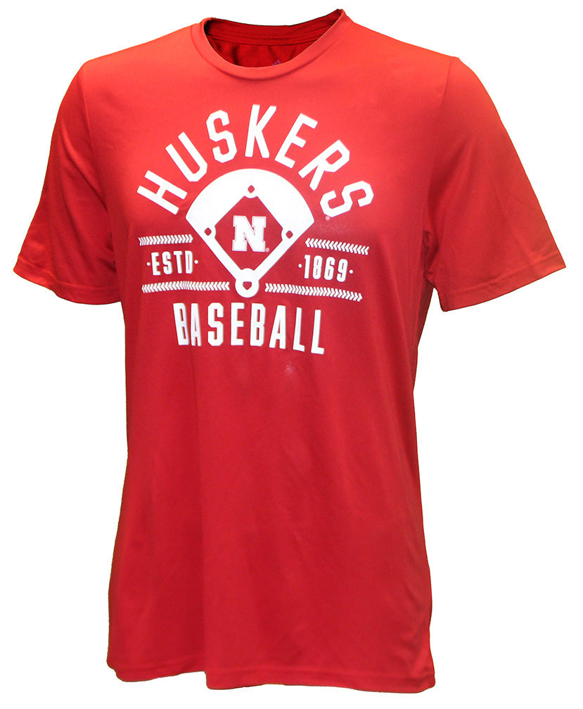 Adidas 2024 Husker Baseball Velocity Pregame Tee