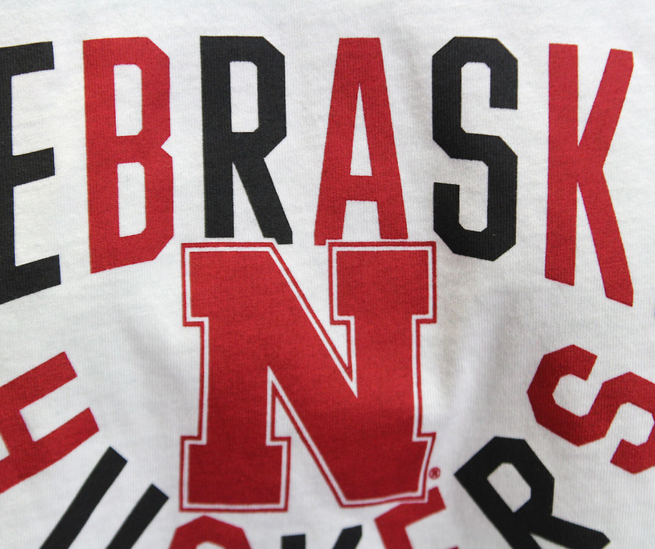 Adidas Womens Nebraska Fashion Stripes Crop Top