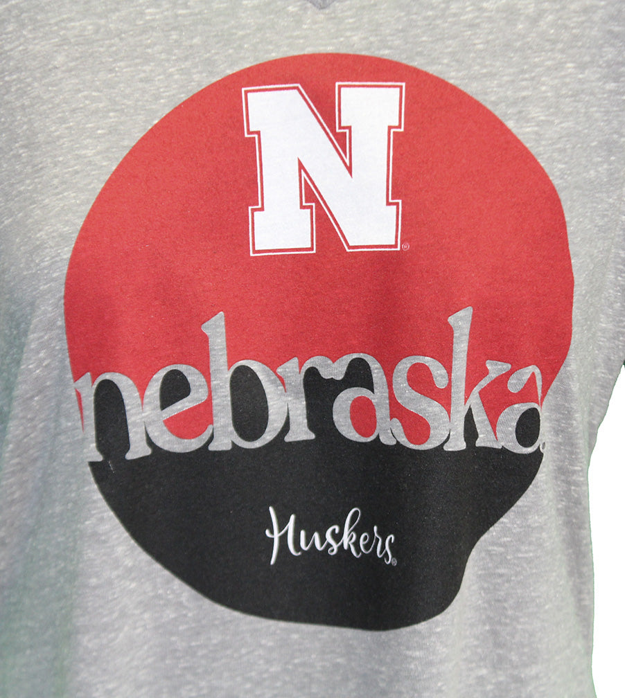 Womens Nebraska Stardust VNeck