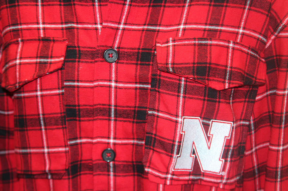 Womens Plaid Huskers Boyfriend Nightshirt