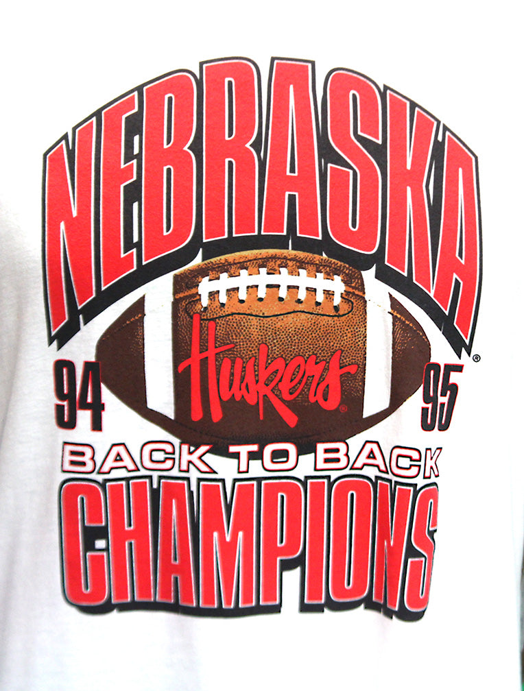 Nebraska Cream Throwback Back To Back Glory Tee