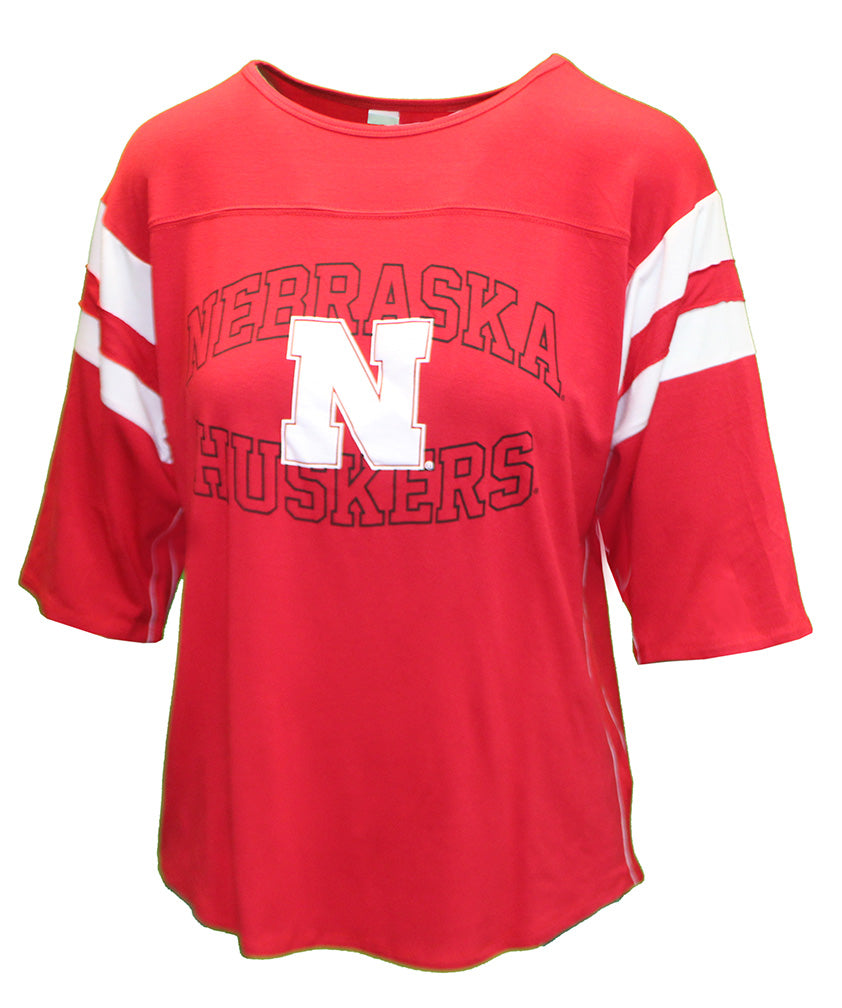 Womens Nebraska Abigail 3/4 Sleeve Top