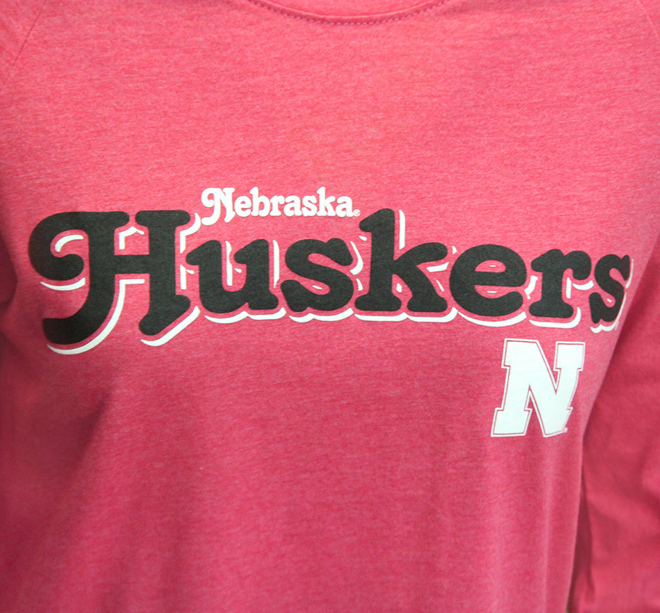 Ladies Nebraska Huskers Harlow LS Tee