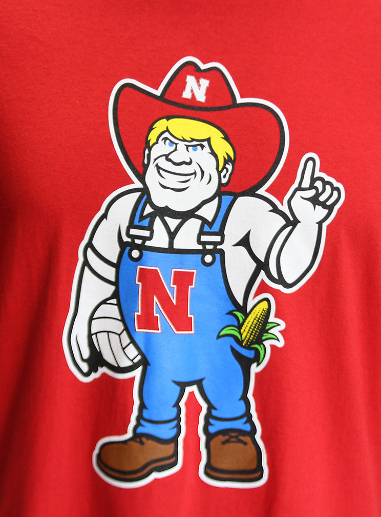 Red Herbie Husker Volleyball Tee