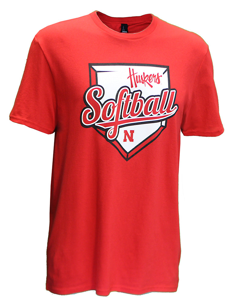 Huskers Home Plate Softball Tee