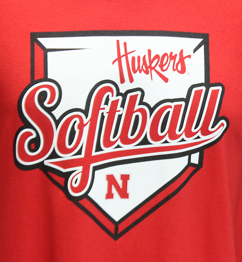 Huskers Home Plate Softball Tee
