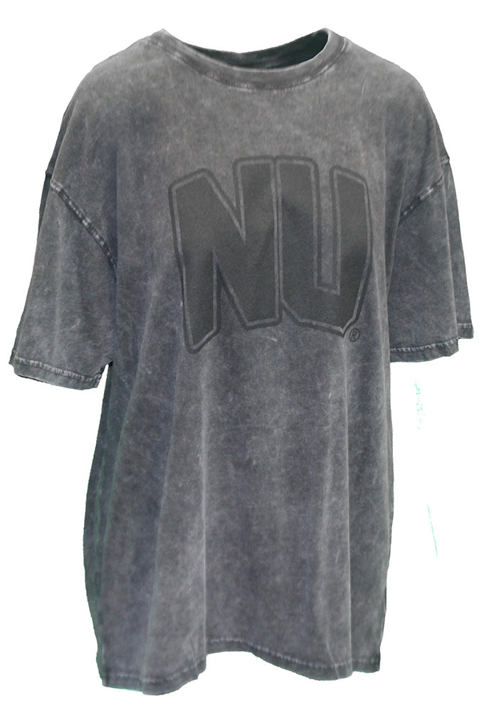 Ladies Nebraska NU Oversized Band Tee