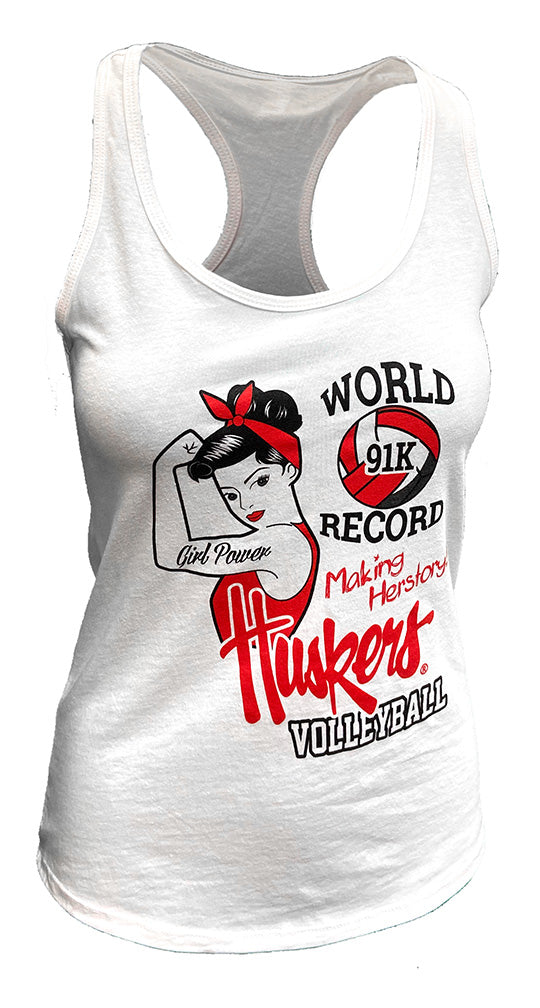 Huskers Making Herstory Volleyball Day Racerback