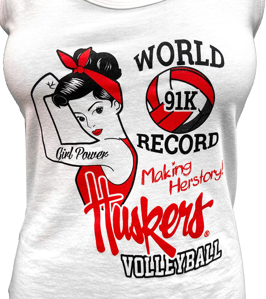 Huskers Making Herstory Volleyball Day Racerback