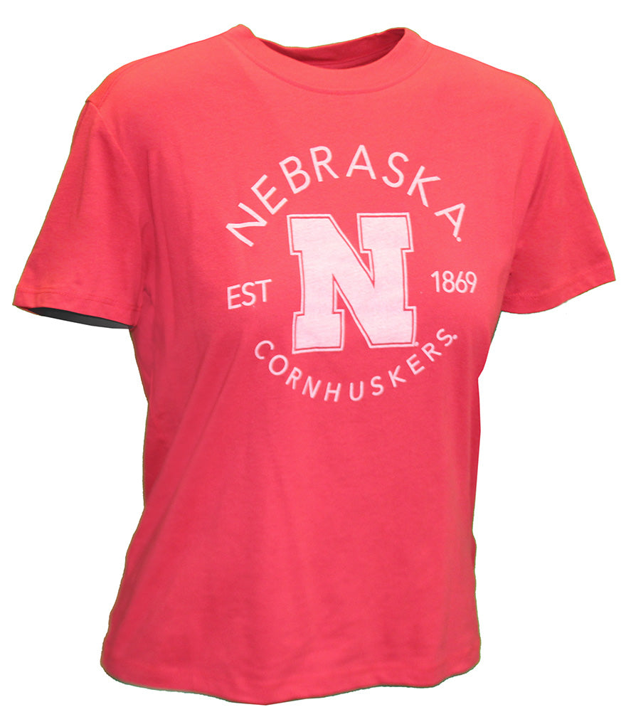 Womens Nebraska Cornhuskers Est. 1869 Core Tee