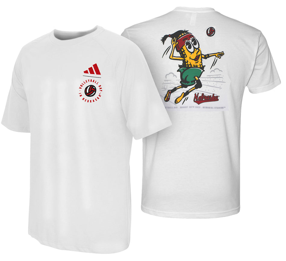 Adidas Nebraska Volleyball Cornetta Fresh Tee