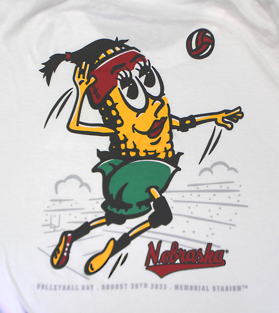 Adidas Nebraska Volleyball Cornetta Fresh Tee