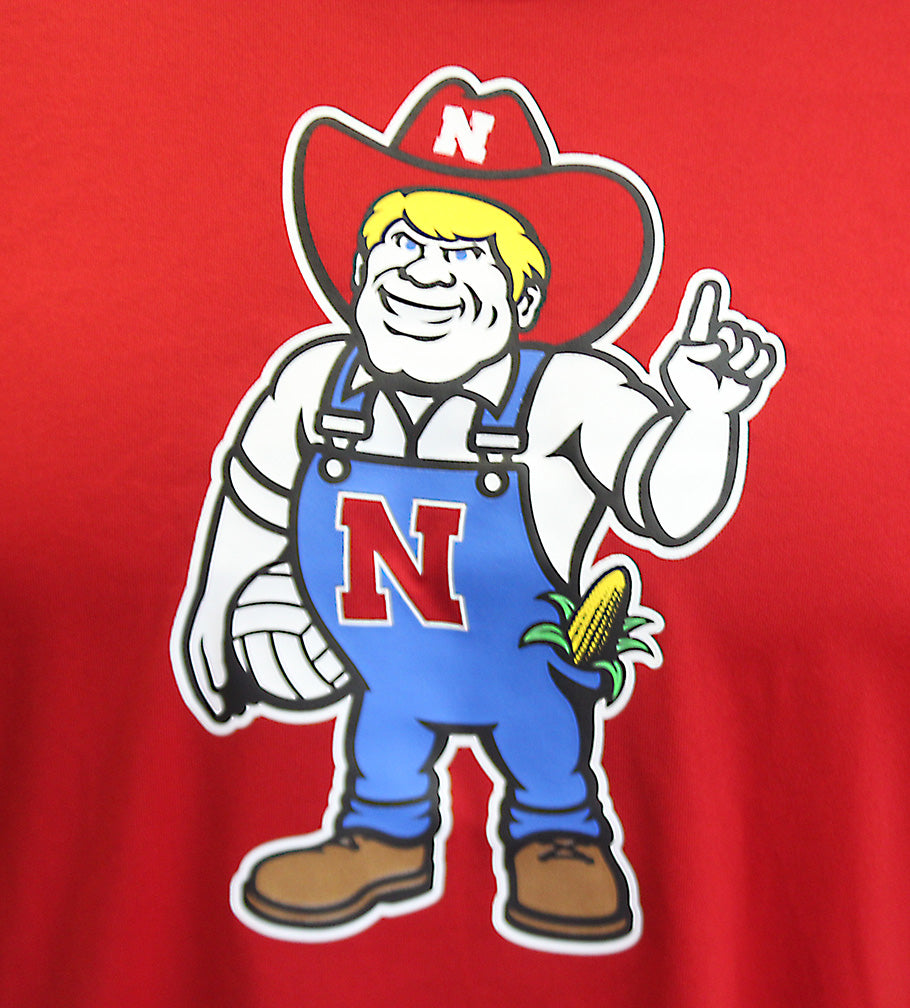 Adidas Nebraska Volleyball Day Herbie Husker Pregame Tee