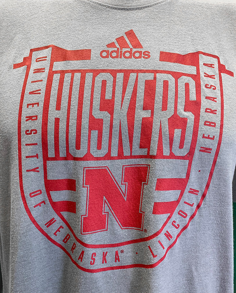 Adidas University Of Nebraska Huskers Crest Tee