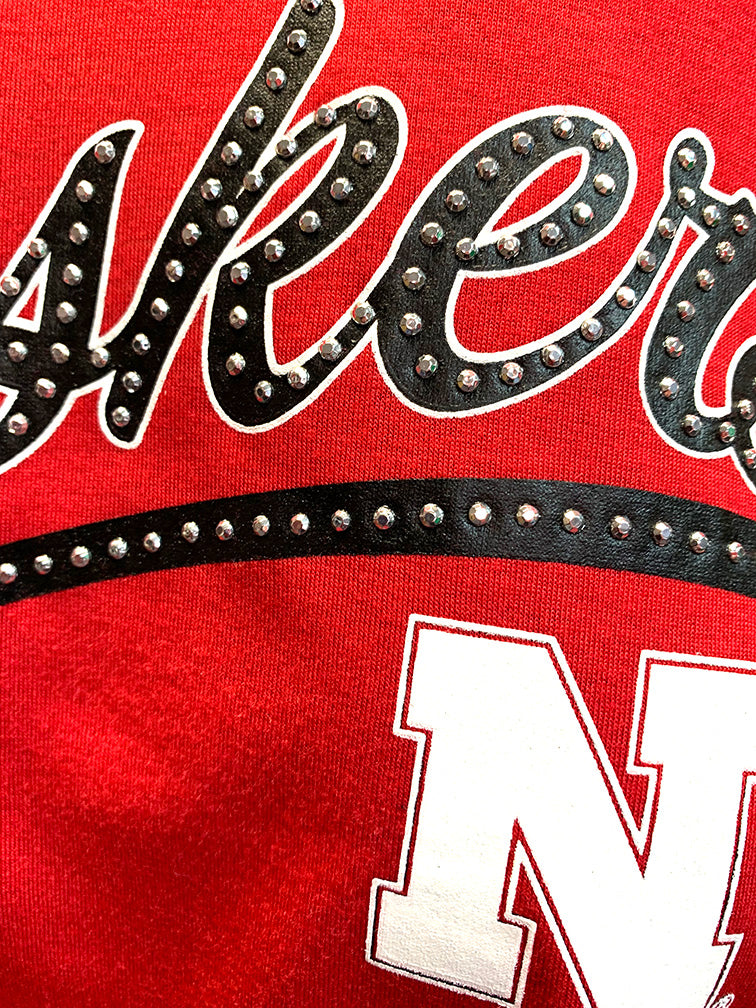Womens Huskers Diamond Sweep Top