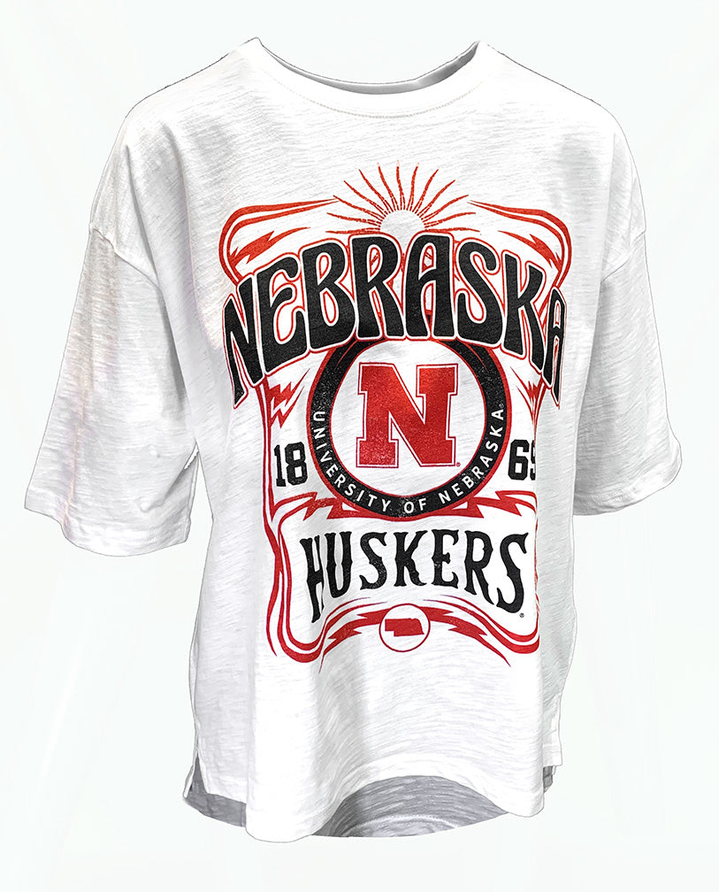 Womens Nebraska Huskers Rango Oversized Slub