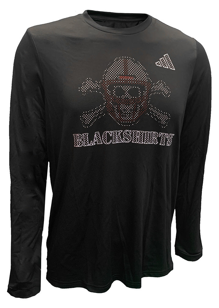Adidas 2024 Blackshirts Locker Local Impression LS Pregame Tee
